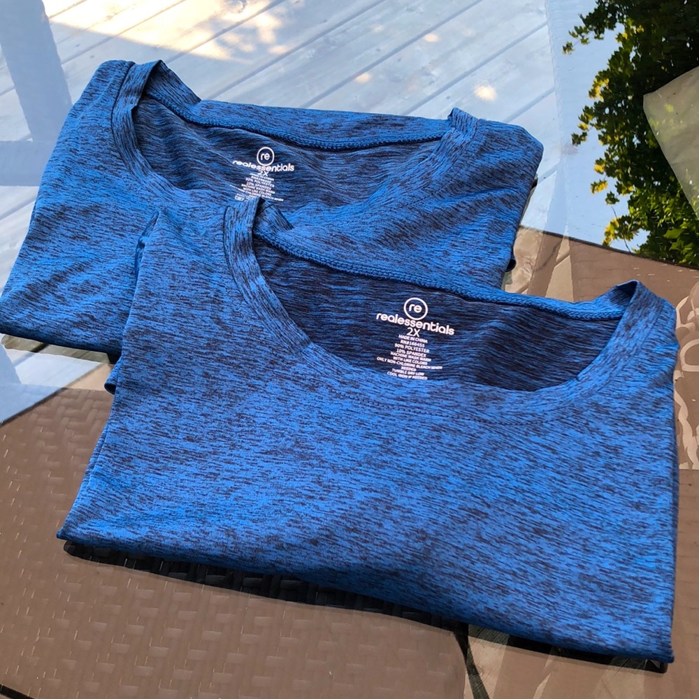 NWOT - 2 Workout tops (2X) super light dry fit croped